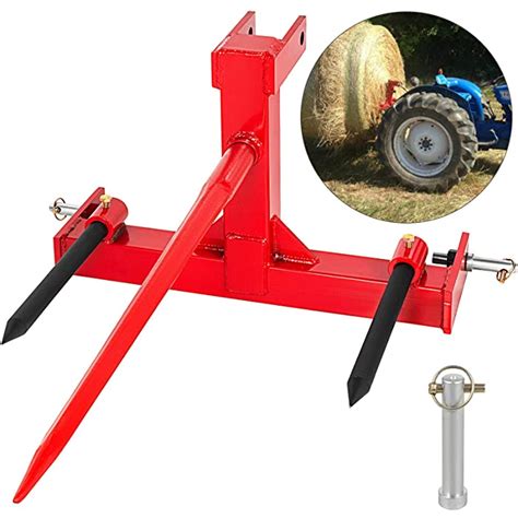 hay fork attachment for skid steer|3 point hitch hay forks.